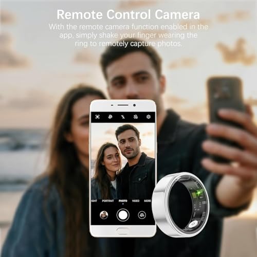 Smart Health Rings for Women Men, Fitness Tracker with Heart Rate, Blood Oxygen, HRV, Sleep Tracker, Step Tracker, No Subs...
