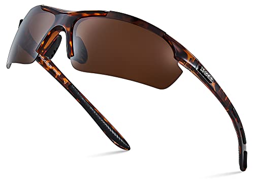 Xagger Polarized Sports Sunglasses for Men Women Wrap Around UV400 Running Baseball Softball Cycling Driving Glasses