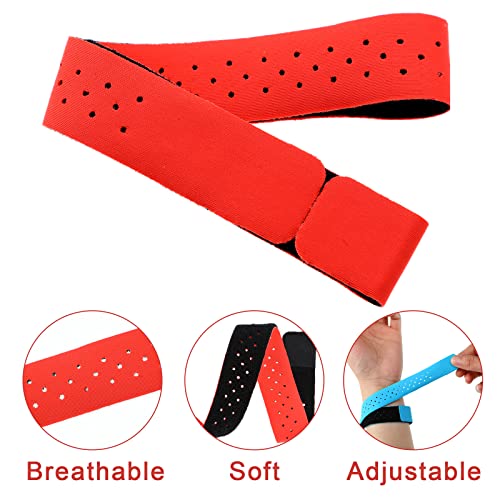 Oudain 4 Pcs Heart Rate Monitor Replacement Strap Band, Soft Heart Rate Monitor Armband Strap, Theory Fitness Adjustable(...