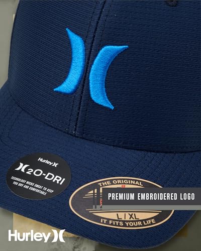 Hurley Men's Baseball Cap – Lightweight Curved Bill H2O Dri Fitted Caps for Men