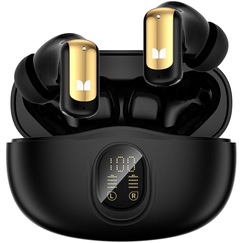 Monster N-Lite 217 Wireless Earbuds, Immersive Stereo Sound, Bluetooth 6.0 in-Ear Headphones, Built-in Smart Noise Cancell...