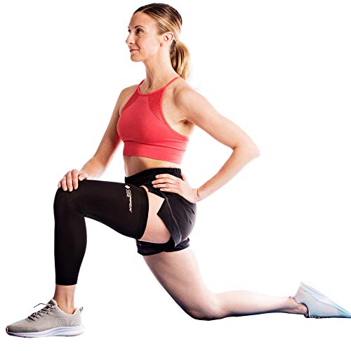 Copper Joe Full Leg Compression Sleeve Support for Knee, Thigh, Calf, Arthritis, Running and Basketball
