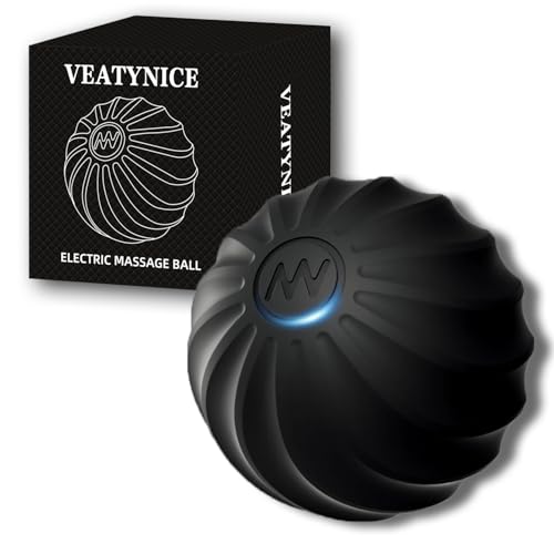 VEATYNICE Cordless Electric Massage Ball – USB Rechargeable Portable Massager, Skin-Soft Silicone for Foot, Back, Neck, Sh...