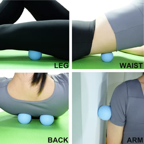 Hard Lacrosse Ball Massage Ball Therapy. Firm Trigger Point Massager Tool for Deep Tissue Yoga Physiotherapy Myofascial Re...