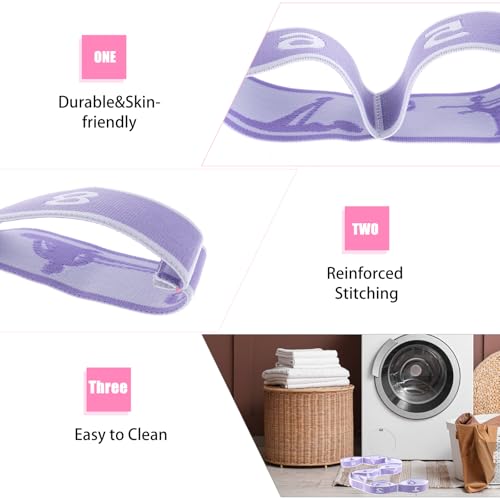 2 Pcs Kids Stretch Bands, 8 Loop Adjustable Dance Stretching Straps Practical Reusable Ballet Foot Stretcher for Children ...