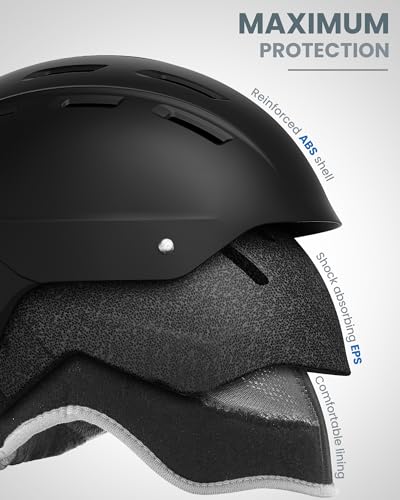 OutdoorMaster Kelvin II Ski Helmet - Snow Sport Helmet Snowboard Helmet for Men Women & Youth