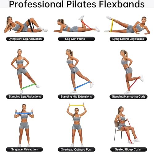 Fittest Pro by Limm Resistance Bands for Legs and Butt, Fabric Exercise Loop Bands Yoga, Pilates, Rehab, Fitness and Home ...