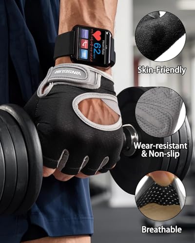 VINSGUIR Workout Gloves for Women and Men, Breathable Weight Lifting Gloves for Gym Exercise, Fitness, Training, and Cycli...