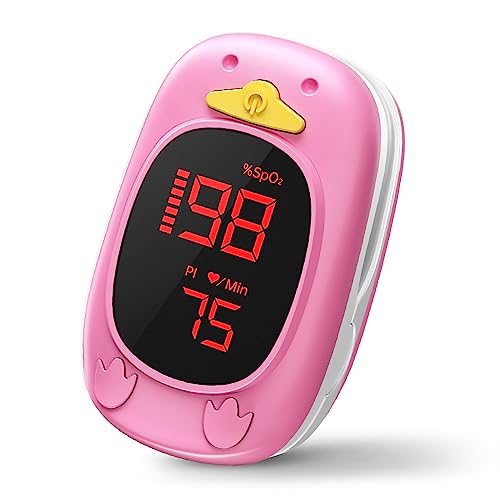 Child Pulse Oximeter For Kids - Pulse Oximeter Fingertip Childrens Pulse Oximeter Oxygen Meter Finger Pulse Oximeter ids, ...