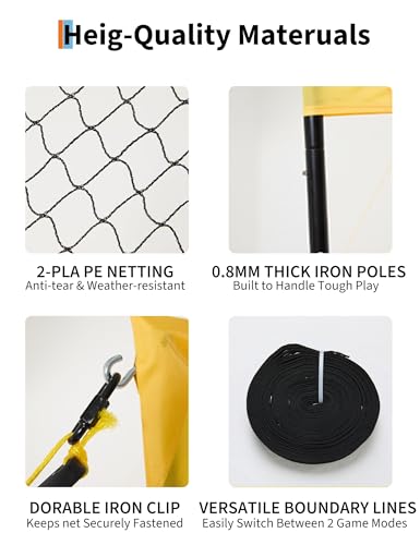GarveePortable 32FT Volleyball Net Set