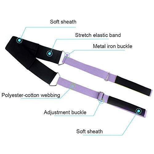 Yoga Stretching Strap, Improve Body Flexibility Stretch Strap Backbend Assist Trainer, Adjustable Leg Stretcher Home Gym E...