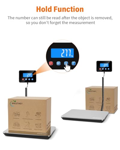 Shipping Scale 0.5oz-440lb High Accuracy Postal Digital Weight Luggage Scale for Packages Warehouse Home Small Business Pe...