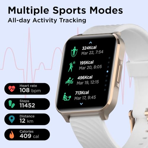 Motorola Moto Watch 70 - Health and Fitness Bluetooth Smartwatch for Every Day Wear, Advanced Health Features, Up to 10 Da...
