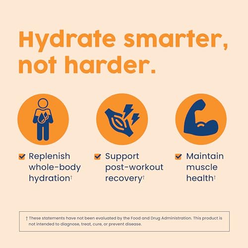 NativePath Native Hydrate, Zero Sugar, Electrolytes Powder with BCAAs, Tangerine Hydration, Keto & Paleo Friendly, 30 Serv...