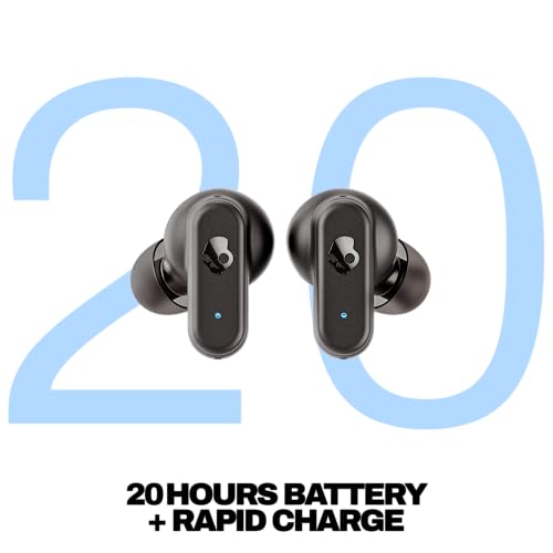 Skullcandy Dime 3 Wireless Earbuds, Bluetooth Headphones, Noise Isolating Fit, Up to 20 Hours Battery, Microphone for iPho...