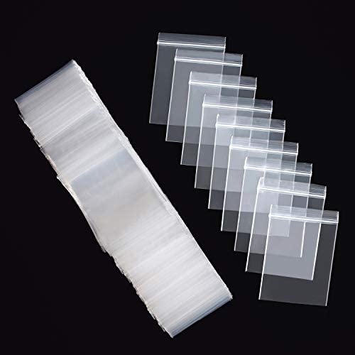 200Pcs Small Plastic Bags for Pill 2 x 3 Inches | Small Zip Bags for Pills | Mini Zip Bag | Jewelry Pouch | Tiny plastic Bag for Jewelry | Little Baggies