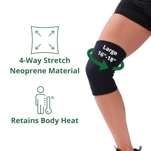 CURAD Neoprene Pull-Over Knee Support with Closed Patella, Size Large, (16"-18" Circumference), 1 Each