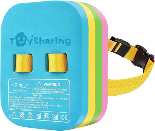 Swim Float Kids Back Belt: Pool Bubble Water Trainer Training Device 3-12 Year Old