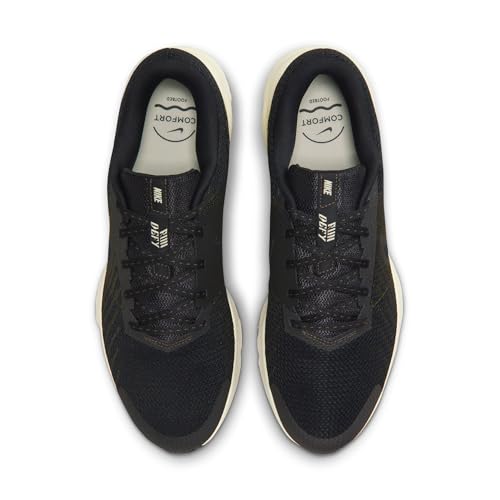 Nike Men's Run Defy Road Running Shoes, Black/Black-Dark Hazel-Light Khaki, 12.5