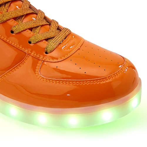 OEKLA Unisex LED Shoes - Fashion Light Up Sneakers, Breathable USB Charging Glowing Luminous LED Shoes for Men Women