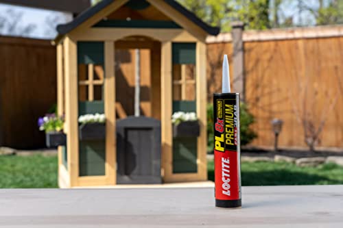 Loctite PL Premium Fast Grab Polyurethane Construction Adhesive, Gray, 10 fl oz Cartridge, 1 Pack