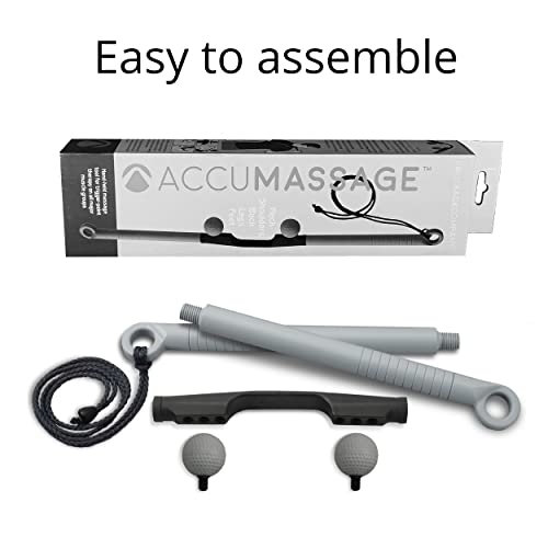 Body Back AccuMassage - Dual Pressure Point Massage Tool & Massage Hammer - 2 in 1 Design - Shiatsu Neck Massager Tool, Go...