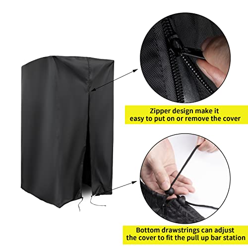 Guisong Protective Cover for Pull Up Bar Station, Waterproof& Dustproof Cover for Power Tower/Pull Up Dip Station-Indoor o...