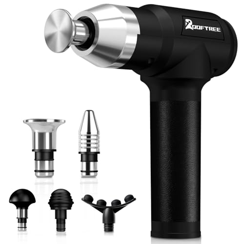 Deep Tissue Massage Gun for Athletes with Metal Heads,90W High-Powered Brushless Motor, 60lbs Stall Force,12 Hrs Battery L...