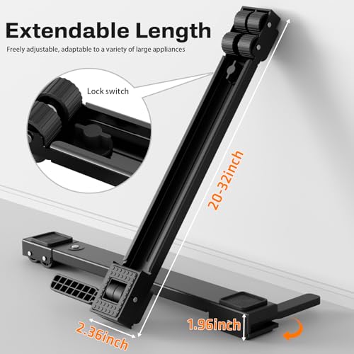 KVRG Appliance Rollers Heavy Duty,Newest Extendable Appliance Sliders,Liftable Washing Machine Base,Easily Move Washer and...