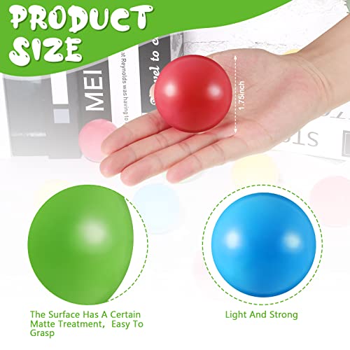 Civaner 12 Pieces Multi Colored Plastic Replacement Balls Small Bulldozer Popper Toy Balls 1.75 Inch Soft Crush Proof Air ...