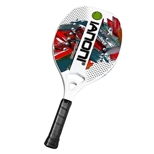 Beach Tennis Paddle Beach Tennis Racket Carbon Fiber with EVA Memory Foam Core Tennis Paddles