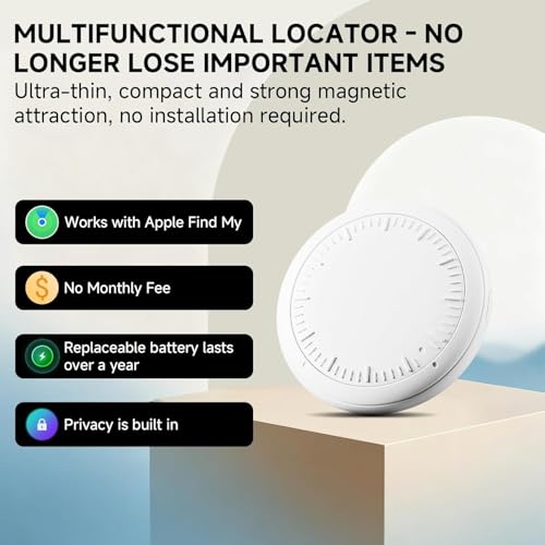 Mini GPS Tracker for Vehicles,Car Tracker Device Hidden for Vehicles Work with Find My (iOS Only) GPS Tracking for Vehicle...