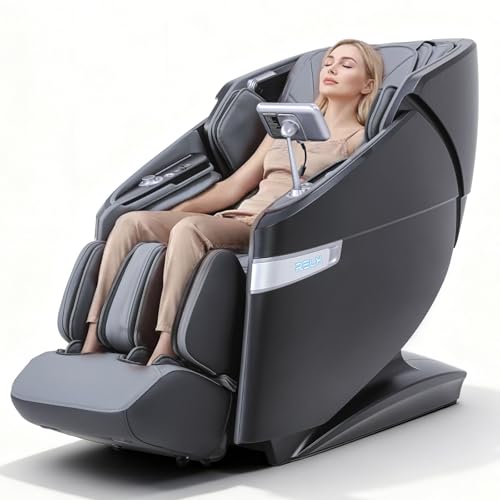 RELX 4D Massage Chair Full Body, 23 Modes Zero Gravity SL-Track Shiatsu Massage Chair with Electric Extendable Footrest, A...