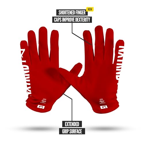 Nxtrnd G1 Pro Men's Football Gloves, Adult Sticky Receiver Gloves