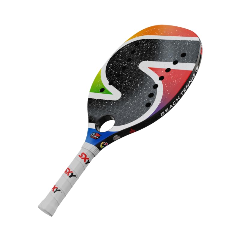 SXY S Paddle GT Beach Tennis Paddle – 3K Carbon Frame, Super Soft EVA Core, MegaGrit Finish – Lightweight & High-Performan...