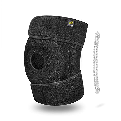 Bracoo Knee Stabilizer Support Brace, Open-Patella Support - Joint Pain Relief for Sprains, Arthritis, MCL, LCL, Sports In...