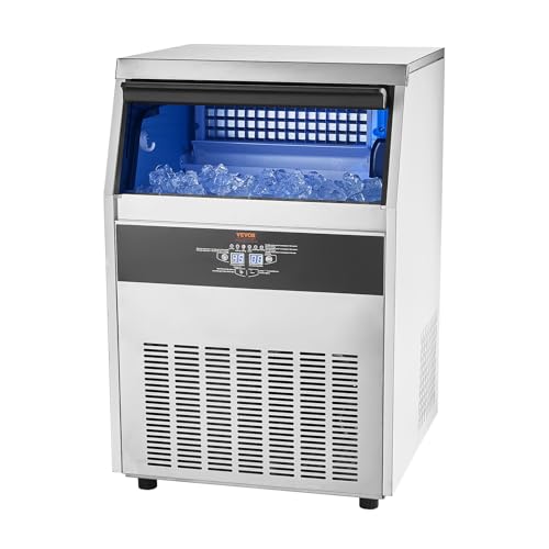 VEVOR Freestanding Ice Maker Machine for Bar Office Restaurant (265lbs/24H)