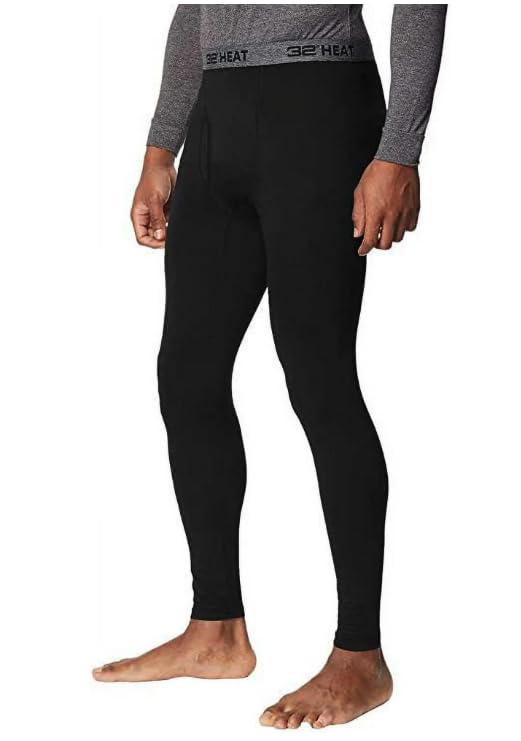 32 Degrees Men's 2-Pack Performance Lightweight Thermal Baselayer Legging Pant