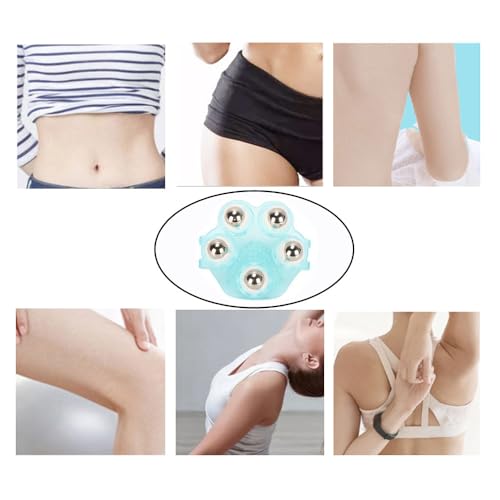 DeaHea Manual Massage Ball Roller Small Handheld Massage Therapy and Relax Tool Body Massager Gloves Leg Massage Tools for...