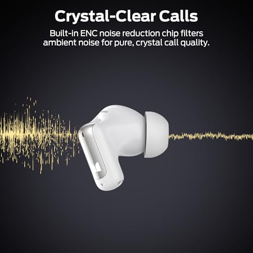 Monster N-Lite 217 Wireless Earbuds, Immersive Stereo Sound, Bluetooth 6.0 in-Ear Headphones, Built-in Smart Noise Cancell...