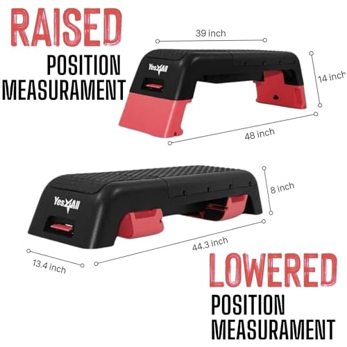 Yes4All Multifunctional Aerobic Deck - Versatile Fitness Station, Weight Bench, Aerobic Stepper, Plyometrics Box for Cardi...