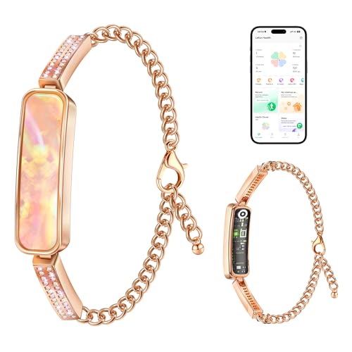 Irondance Valentines Day Gifts - Smart Bracelet for Women, Stylish Activity Fitness Trackers, 24/7 Heart Rate, HRV, Blood ...