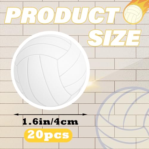 Hxezoc Mini Volleyball Stress Balls 20 Packs Volleyball Foam Sports Balls Small Squeeze Anxiety Bulk Toy Ball for Kids Vol...