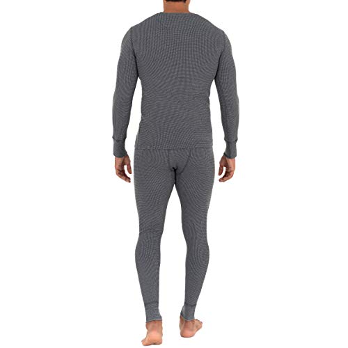 Fruit of the Loom mens Recycled Waffle Thermal Underwear Set (Top and Bottom)