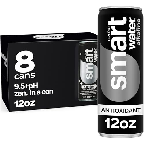 Smartwater Alkaline + Antioxidant Aluminum Can 12oz 8pk