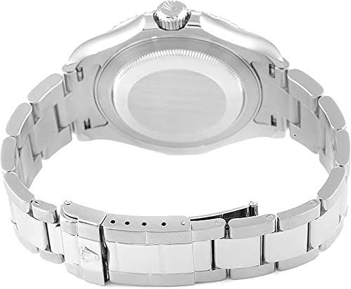 Rolex Mens Stainless Steel And Platinum Yachtmaster Silver Factory Dial