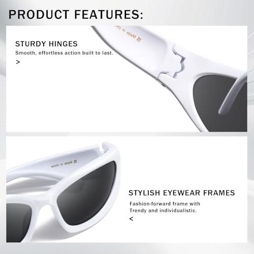 kimorn Y2K Wrap Around Polarized Sunglasses Womens men Swift Oval Fashion Sport Shades Sun Glasses K1273