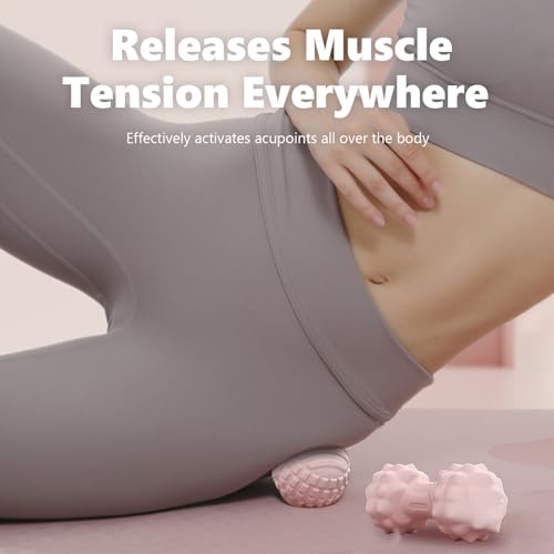 Muscle Recovery Ball - High-Density [TPE] Foam Roller for Myofascial Release, Relieves Foot/Back Pain - Yoga & Fitness Mas...