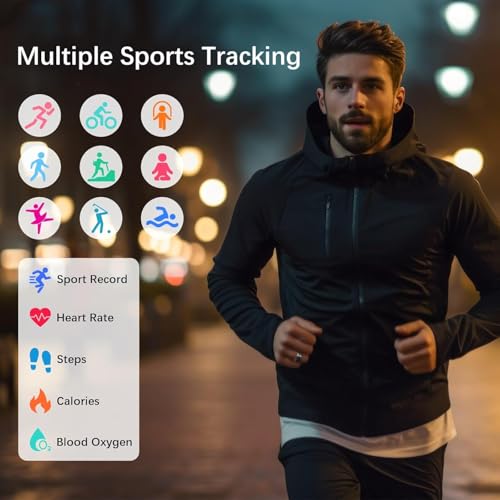 Smart Rings for Women Men, Fitness Ring with Heart Rate, BloodOxygen, HRV, Pressure, Sleep Tracker, Step Tracker, No Subsc...