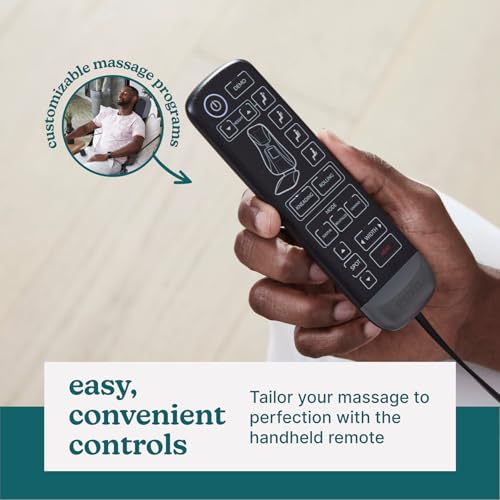 HoMedics Back Massager with Heat, Shiatsu Elite II Heated Neck and Back Massage Cushion. 3 Different Massage Styles and 3 ...